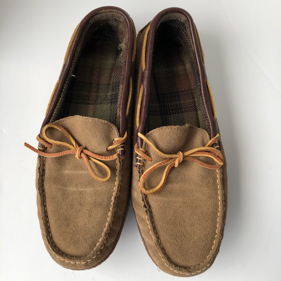 L.L. Bean Other - L.L. Bean Soft Leather Moccasin Slippers Men’s 11